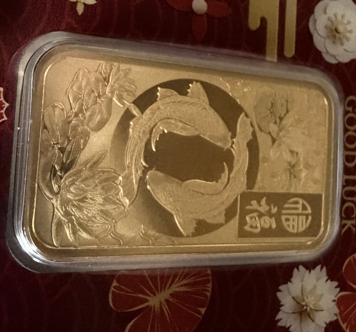 gold 1 oz pamp good luck koi fish 2025 ,9999