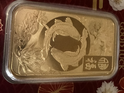 gold 1 oz pamp good luck koi fish 2025 ,9999