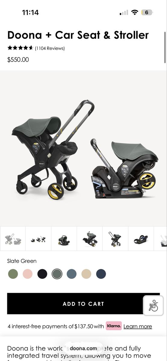 Donna Stroller/Car Seat with Base!