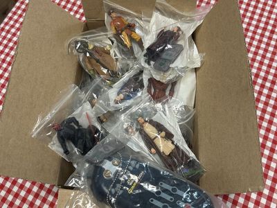 Episode 1 Set - Open Figures- Vintage Star Wars Episode I Action Figures Lot with CommTech Reader Hand Held