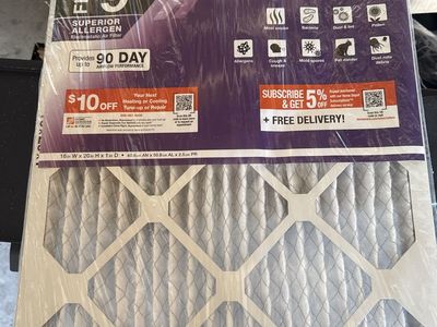 HDXw 16x20x1 Superior Allergen FPR 9 Electrostatic Air Filter - New