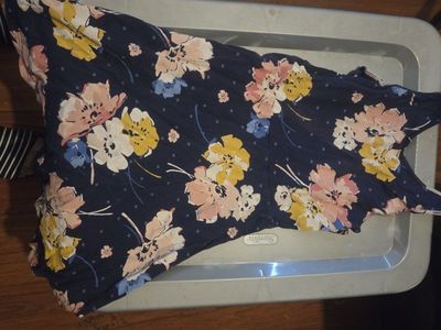 Old Navy Children's (10-12) Navy Blue Floral Sleeveless Dress