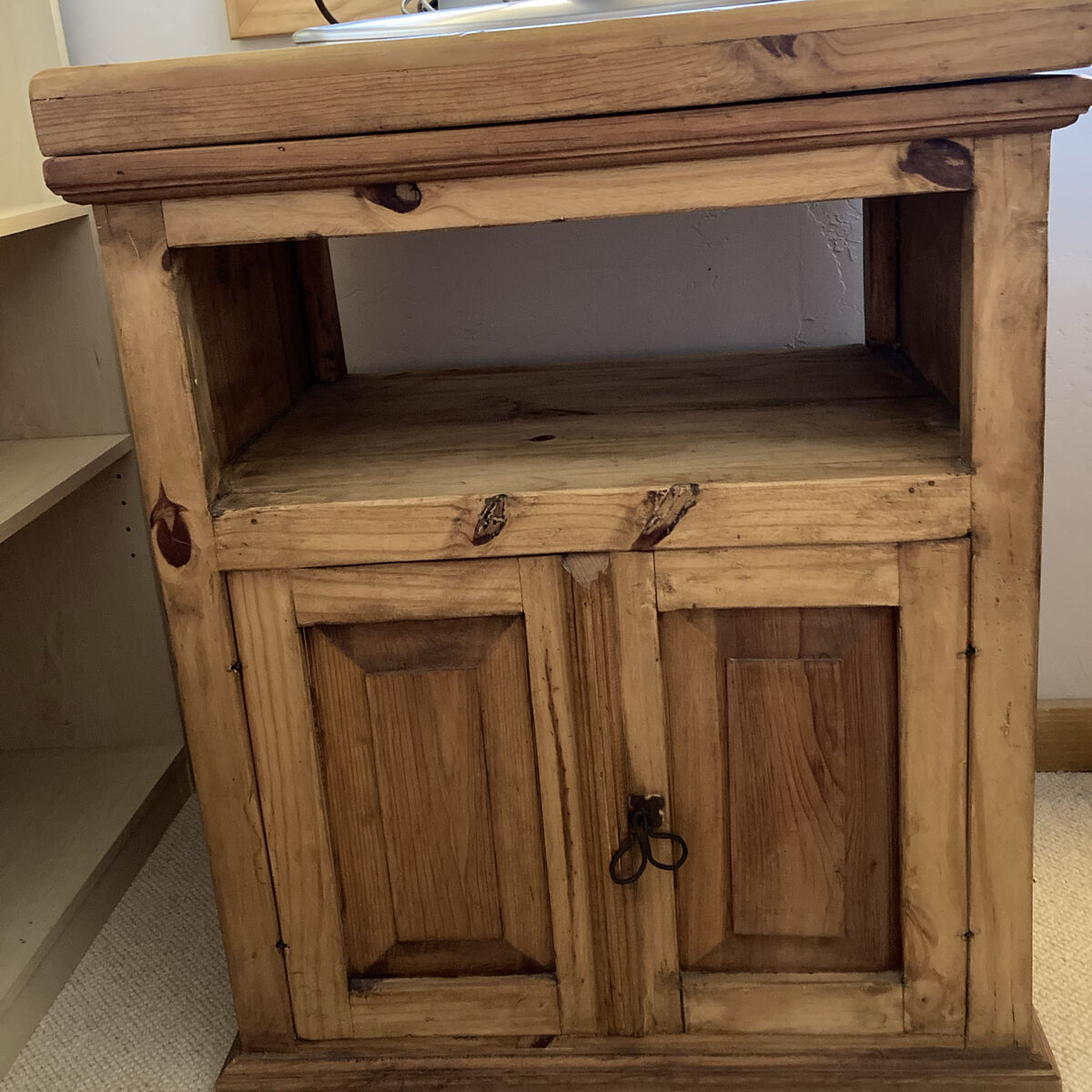 Rustic Pine Tv Stand/Media Cabinet