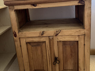 Rustic Pine Tv Stand/Media Cabinet