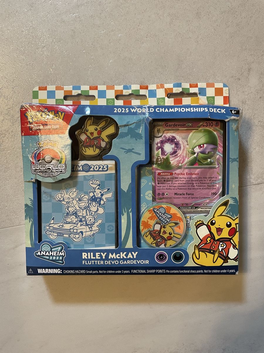 Pokemon TCG 2025 World Championships Deck - Riley McKay Flutter Devo Gardevoir EX