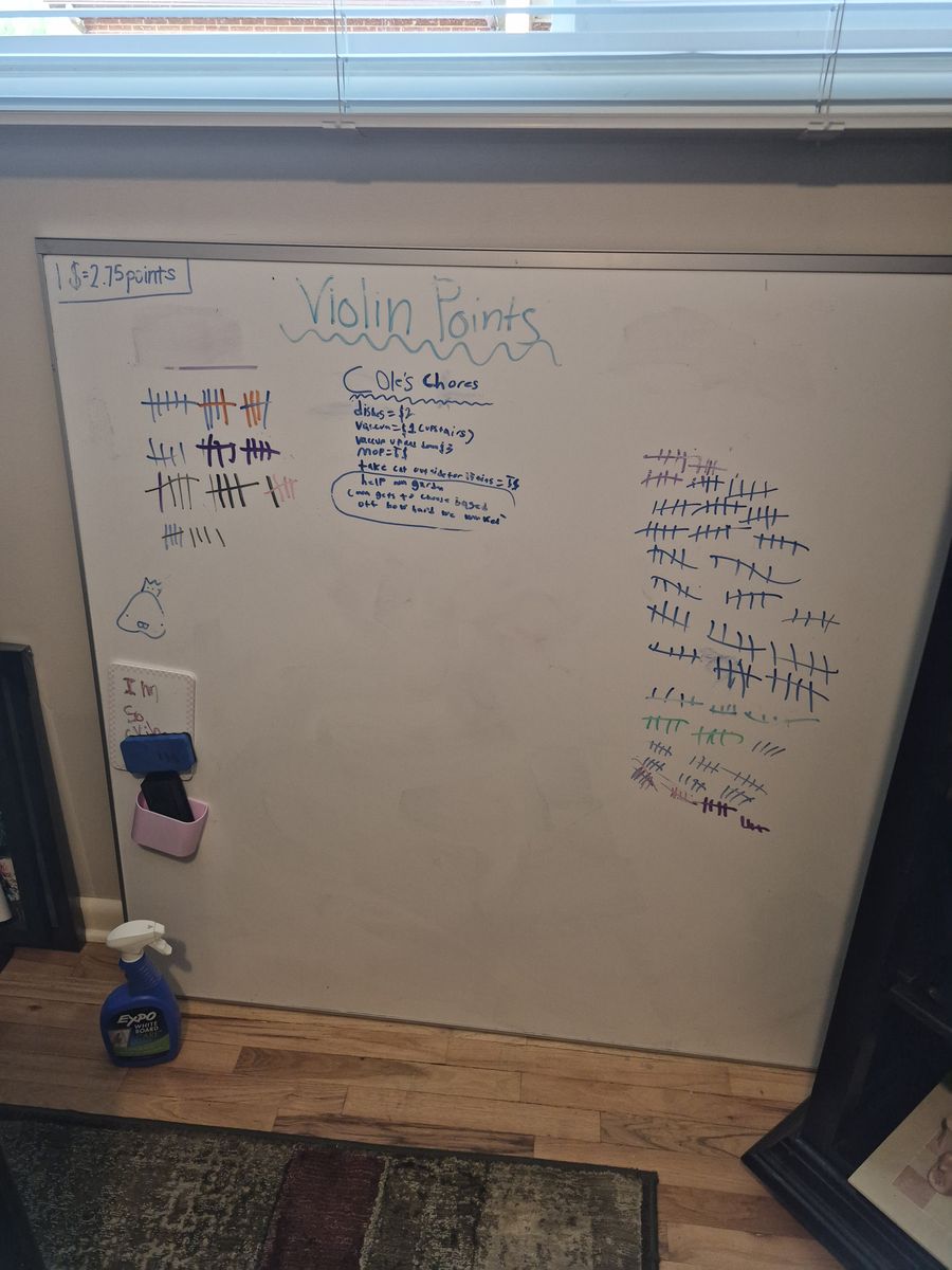 Large Dry Erase Board. 4'x4'