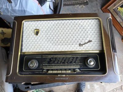 Vintage Telefunken Operette Tabletop Tube Radio - Wood Cabinet