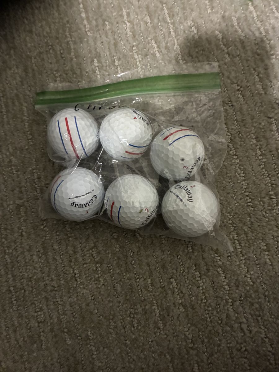 6 chrome soft callaway golf balls