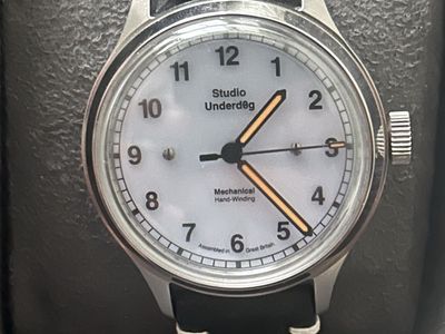 Studio Underd0g 02SERIES Steffany Blue 37mm Mechanical Hand-Winding Field Watch