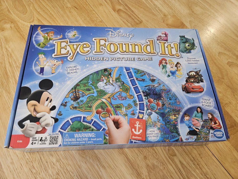 Disney Eye Found It! Hidden Picture Game - Giant 6-Foot Board, Complete w/ Box