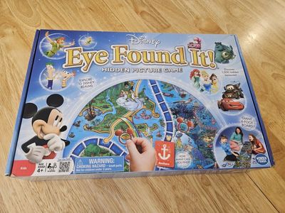 Disney Eye Found It! Hidden Picture Game - Giant 6-Foot Board, Complete w/ Box