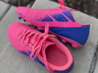 Puma Future Pink and Blue Soccer Cleats Size 5
