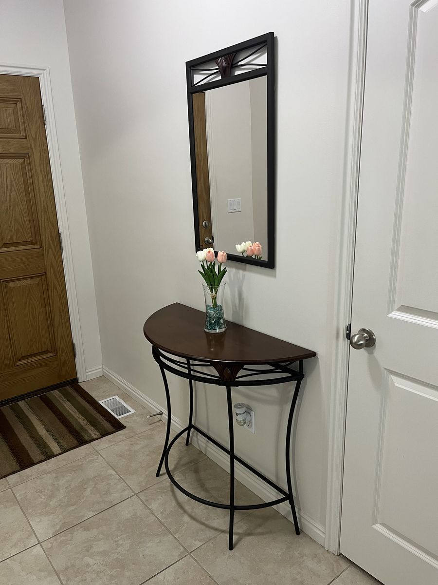 Entryway Table and Mirror