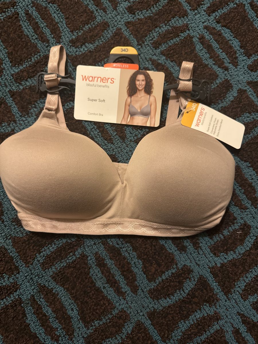 Wireless 34D Beige bra