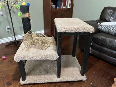 Free Homemade Cat tree- Needs Slight Rehab
