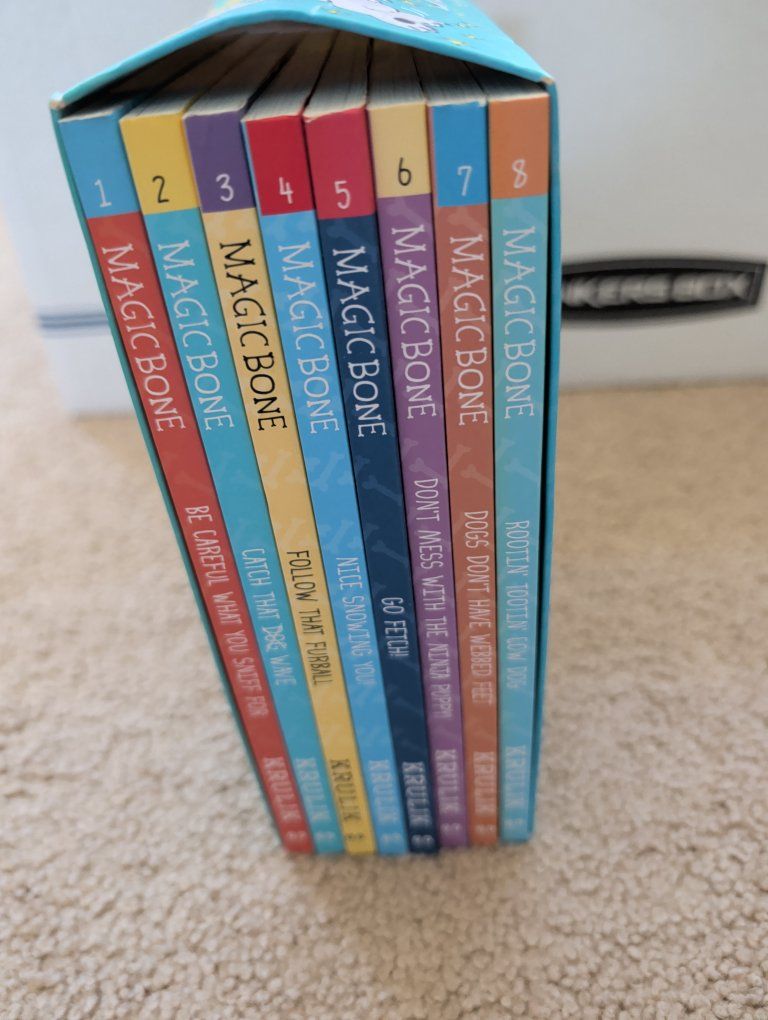 The Magic Bone Collection by Krulik - 8 Book Set with Bookmark - Children's Fiction