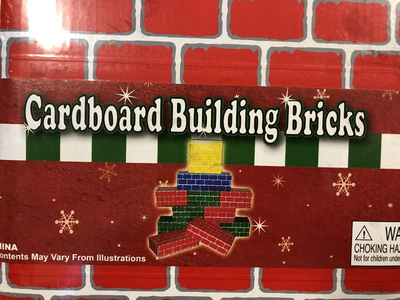 NEW 8 Pack Cardboard Building Blocks Bricks Various Sizes