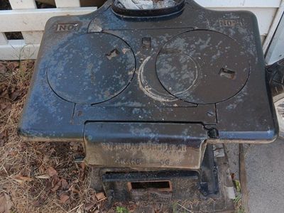 Vintage Crane Co. No. 3 Cast Iron Stove - Antique Wood Burning Stove
