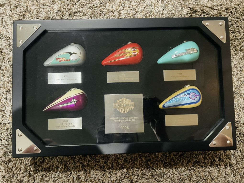 Harley Davidson Collectible Mini Gas Tank Set