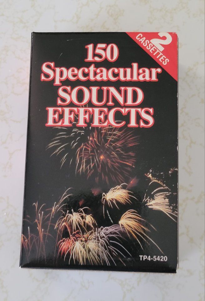 150 Spectacular Sound Effects 2 Cassettes Vol 1 & 2 Tape Box Set TP4-5420