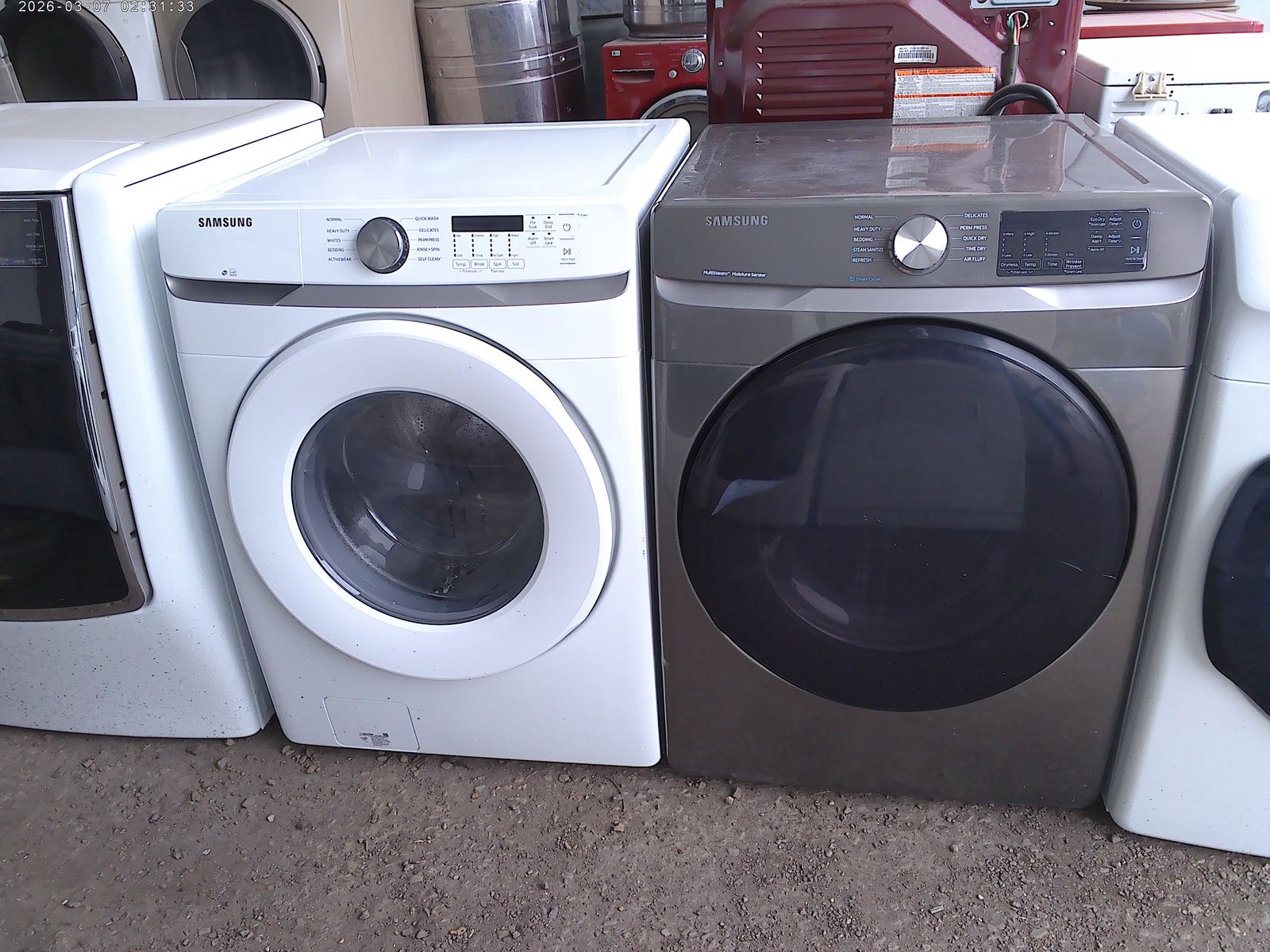 Front load electric dryers
