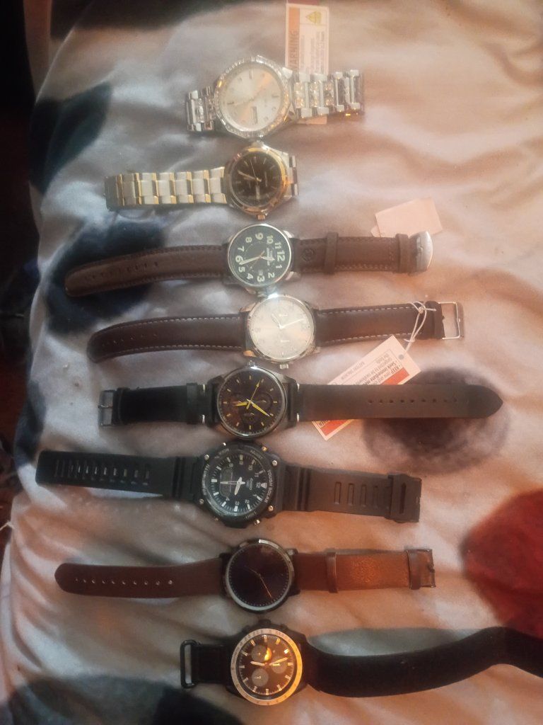 Lot of 8 Assorted Wristwatches - Various Styles and Bands