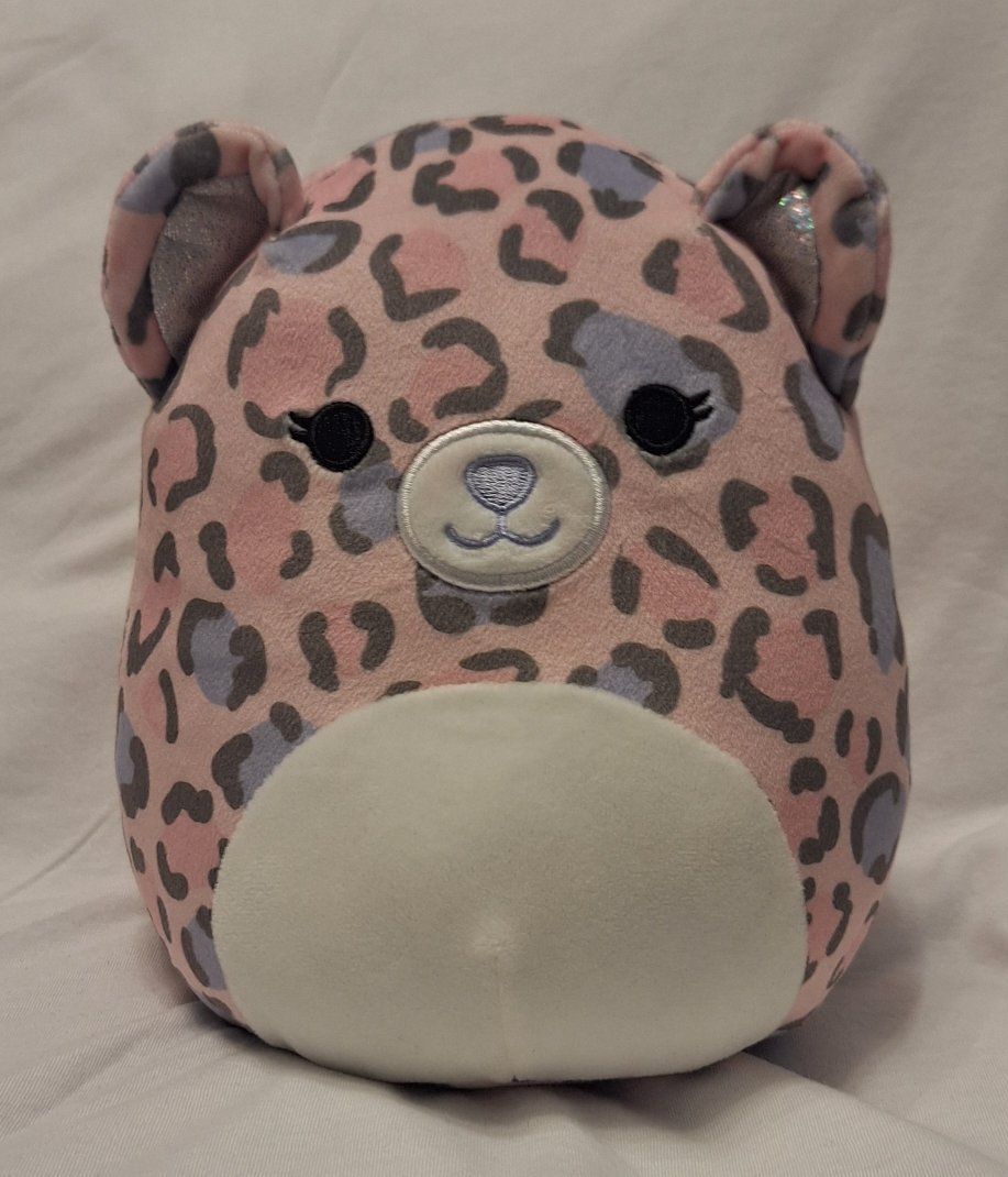 Squishmallows Dallas the Leopard Plush Pink Purple 8 Inch