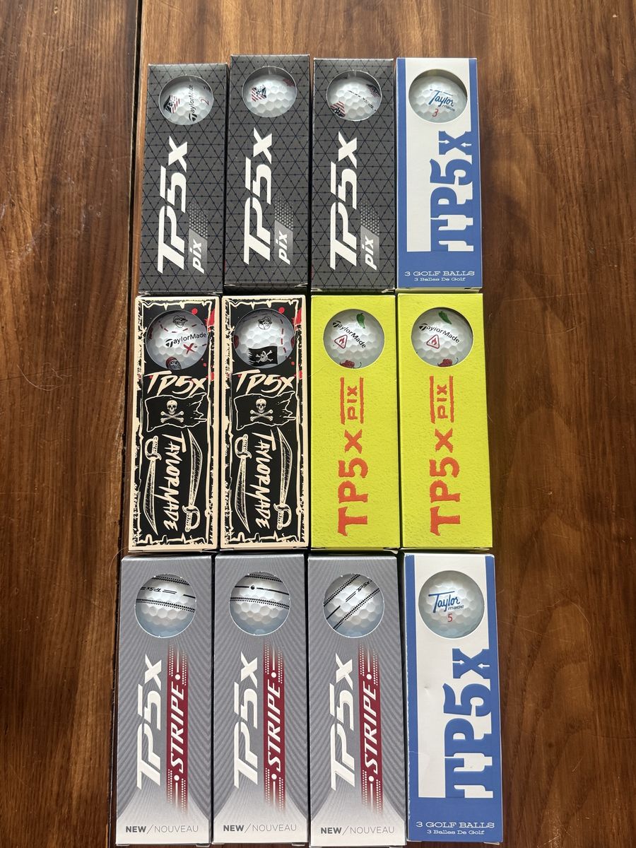 Brand New Taylormade TP5x Golf Balls