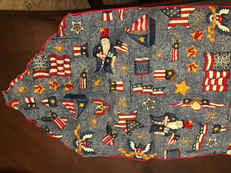 Patriotic Table Runner 55"