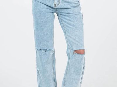 NWT Princess Polly Ripped Denim Jeans (Petite)