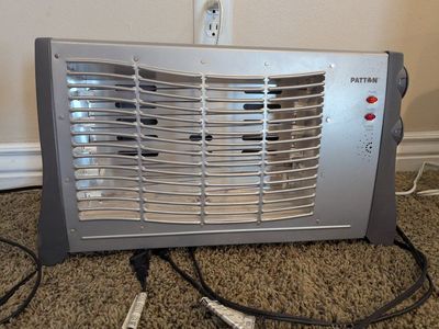 Patton Portable Electric Space Heater - Silver and Gray