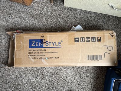 5-Tier Wooden Bookcase – New in Box (ZenStyle)