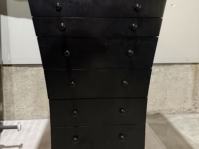 Jewelry armoire black