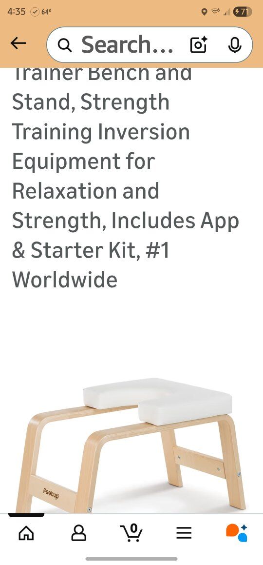 Yoga Headstand Bench