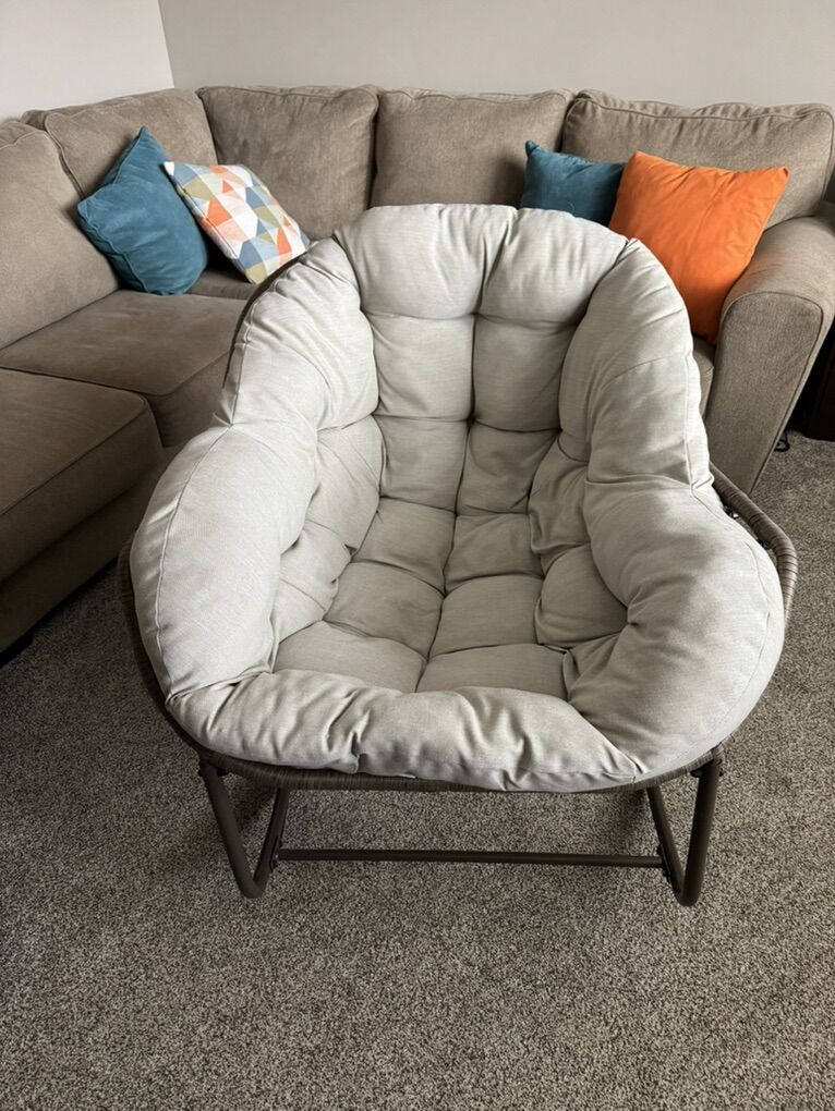Rocking overstuffed Egg Chair