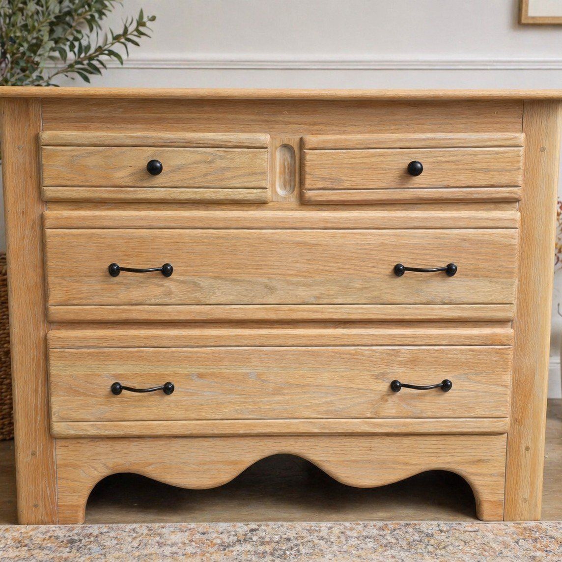 Refinished Solid Oak Dresser