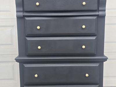 Modern Refinished Tall Dresser