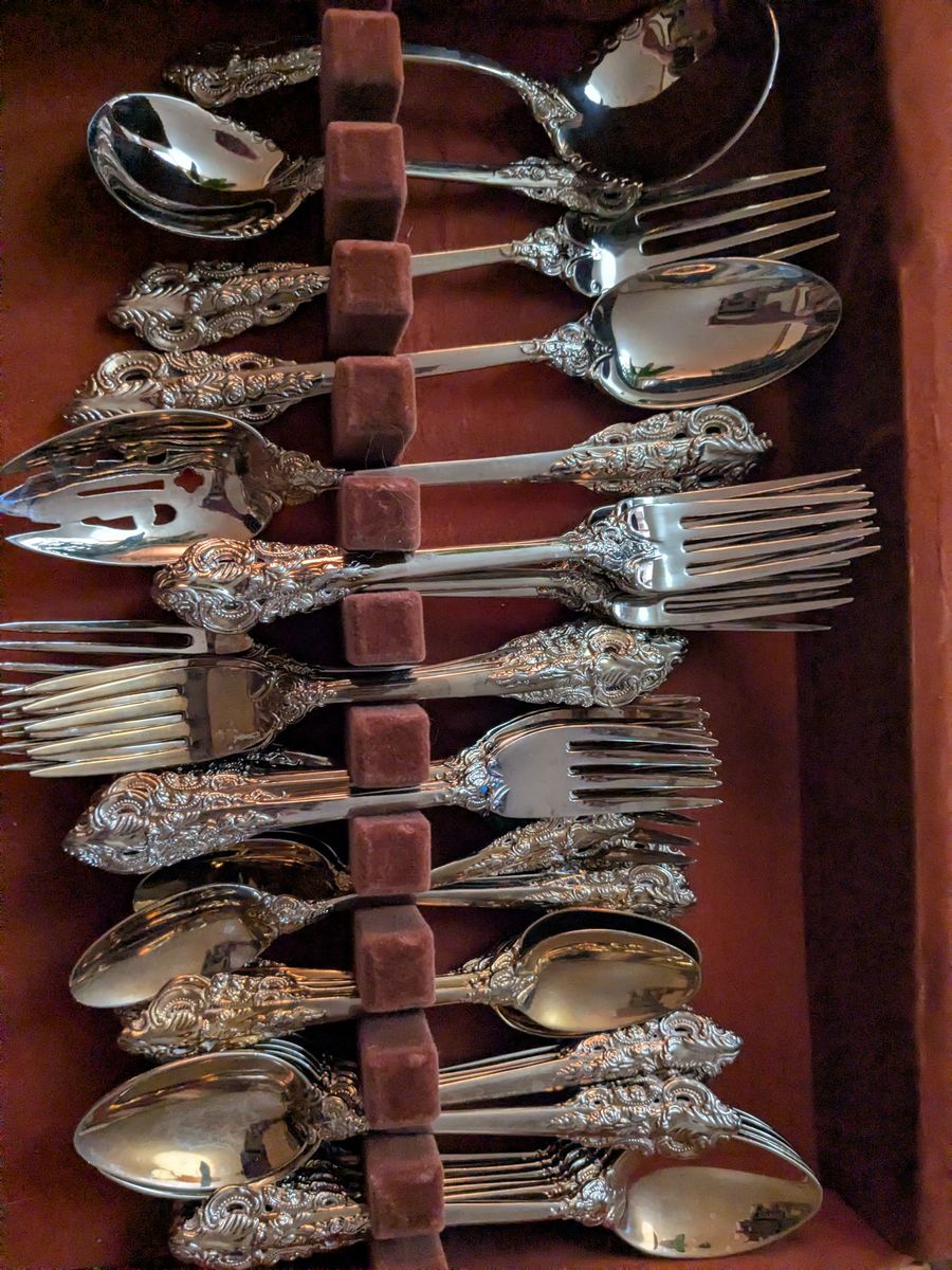 Antique Baroque by Godinger sterling silver silverware set