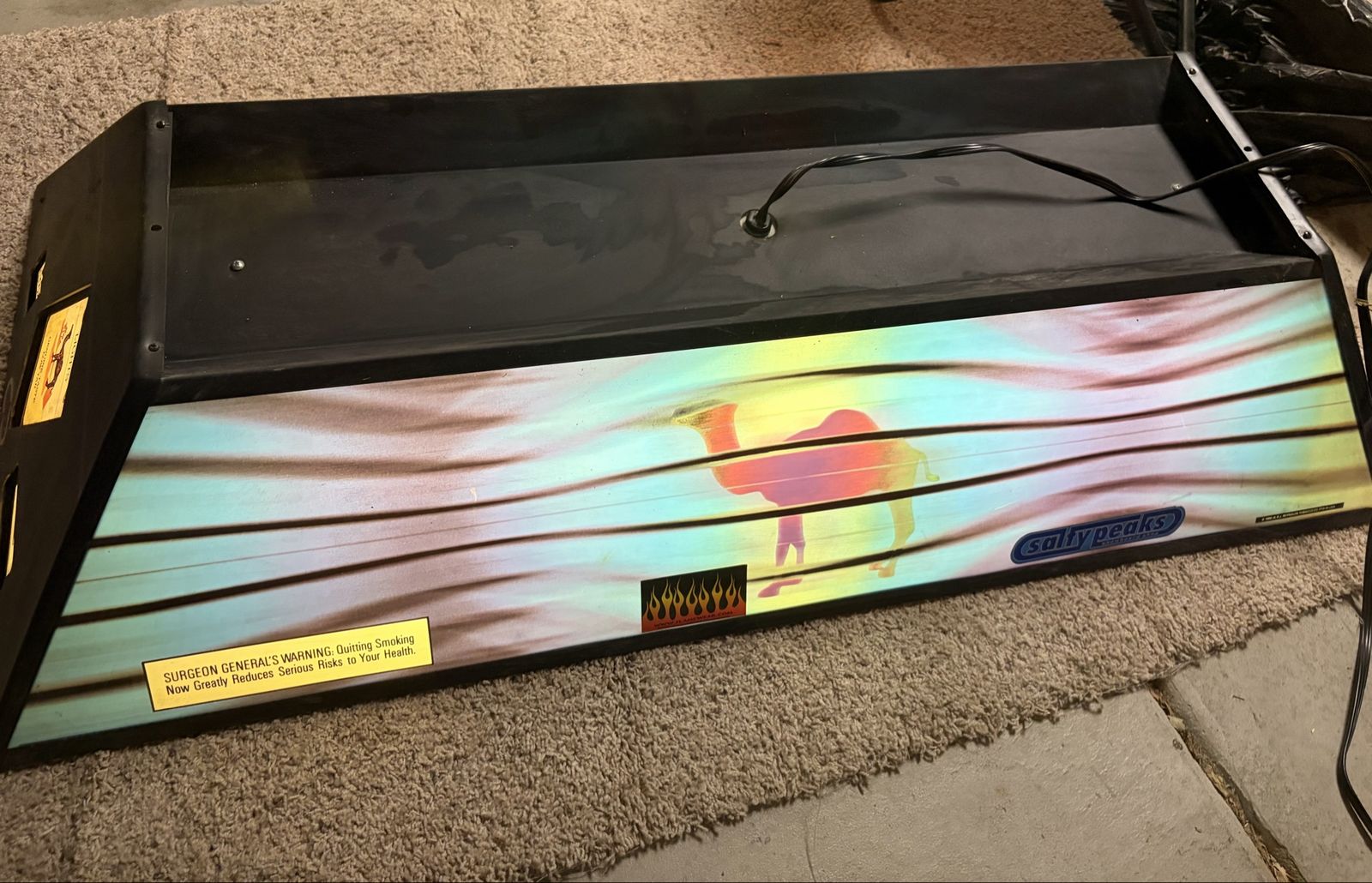 Vintage camel cigar pool table light