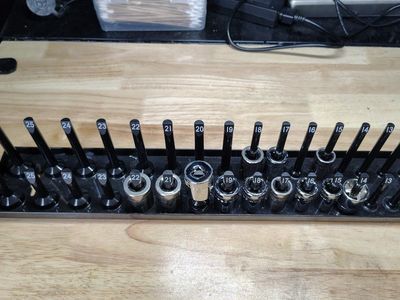 Craftsman 6pt Metric Socket Lot, 3/8" Drive, 12pcs