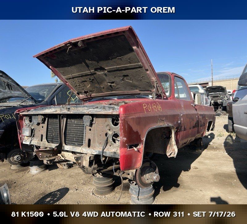 Just In! 1981 GMC K1500 Parts - UTPAP Orem