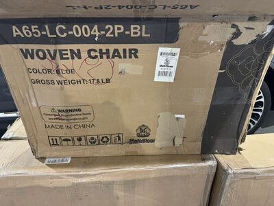 Woven Fabric Outdoor Chair (set of 2)