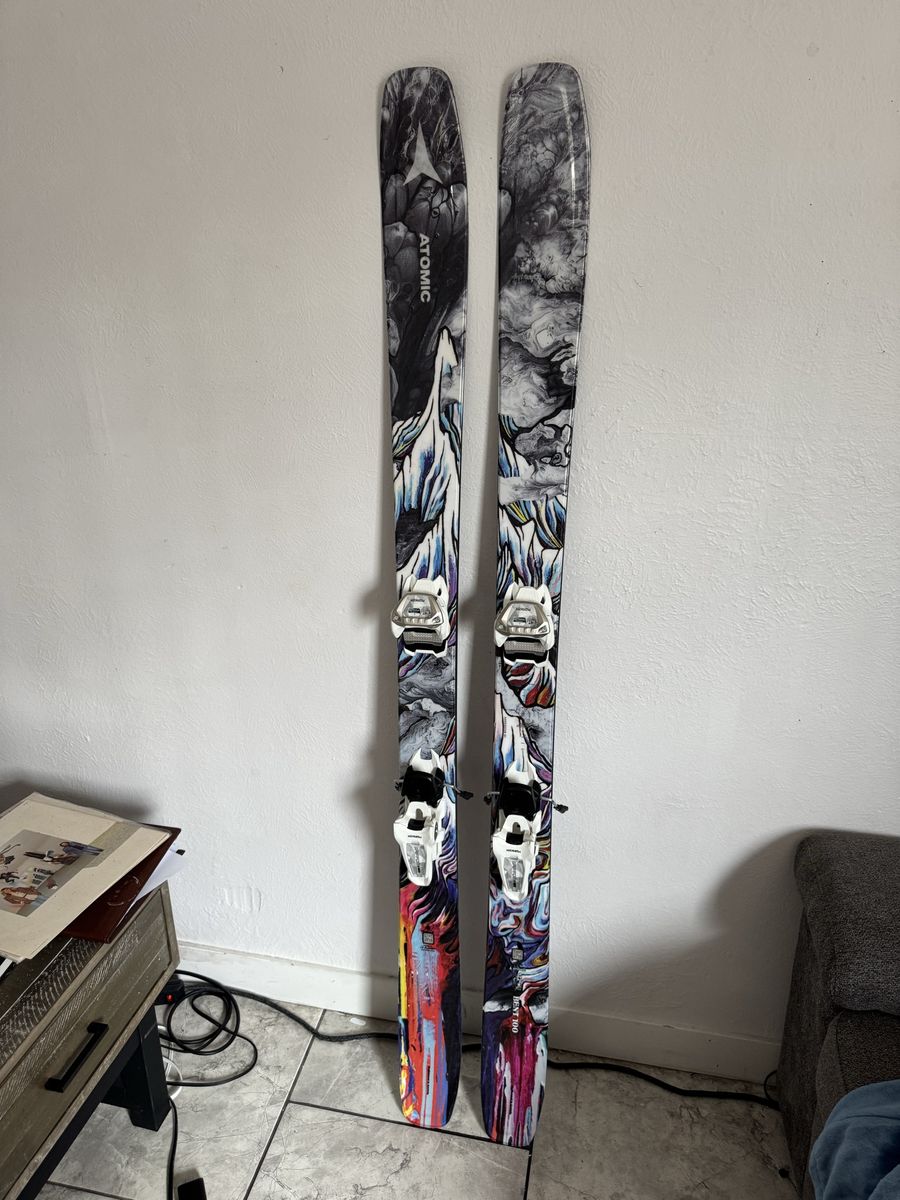 Atomic Bent 100 Skis (170cm) Marker Griffon 13