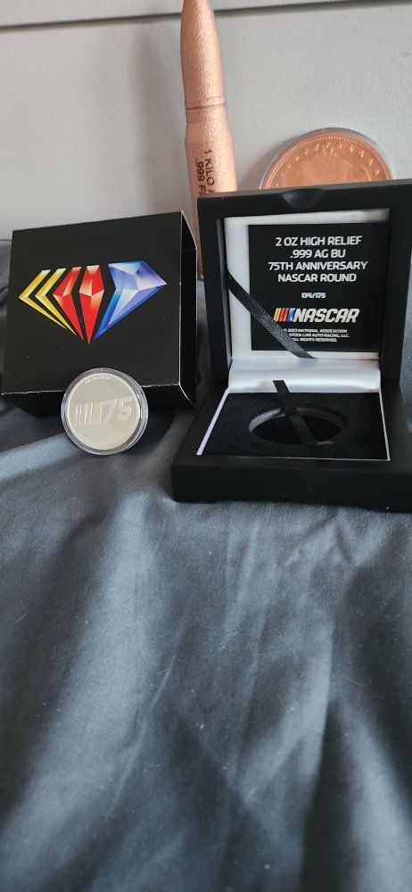 Silver 2oz NASCAR Ltd  134 of 175