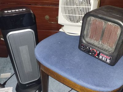 SPACE HEATER and FAN - 3 individually priced $15, $25 & $50