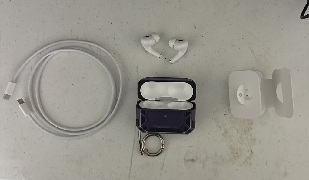 AirPods Pro 2nd Gen: w/ Hard Case, Charger