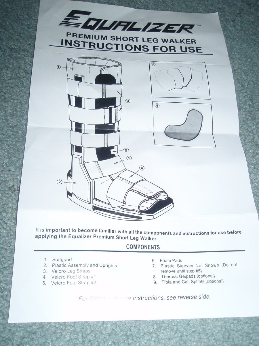 Equalizer short leg walker