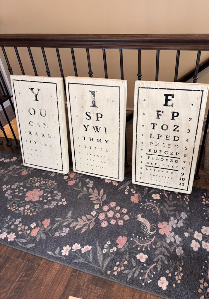 Set Of Three Unique Wall Art