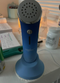 Sapphire Blue Light Therapy Acne Treatment Device with Charging Base ...... make me an offer