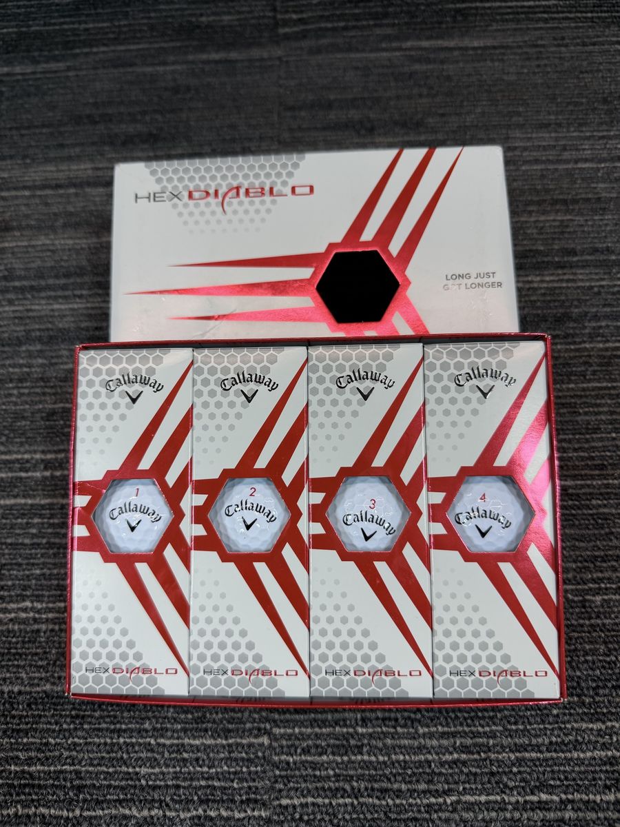Callaway HEX Diablo Golf Balls, 12-pack, New in Box, Long Just Got Longer